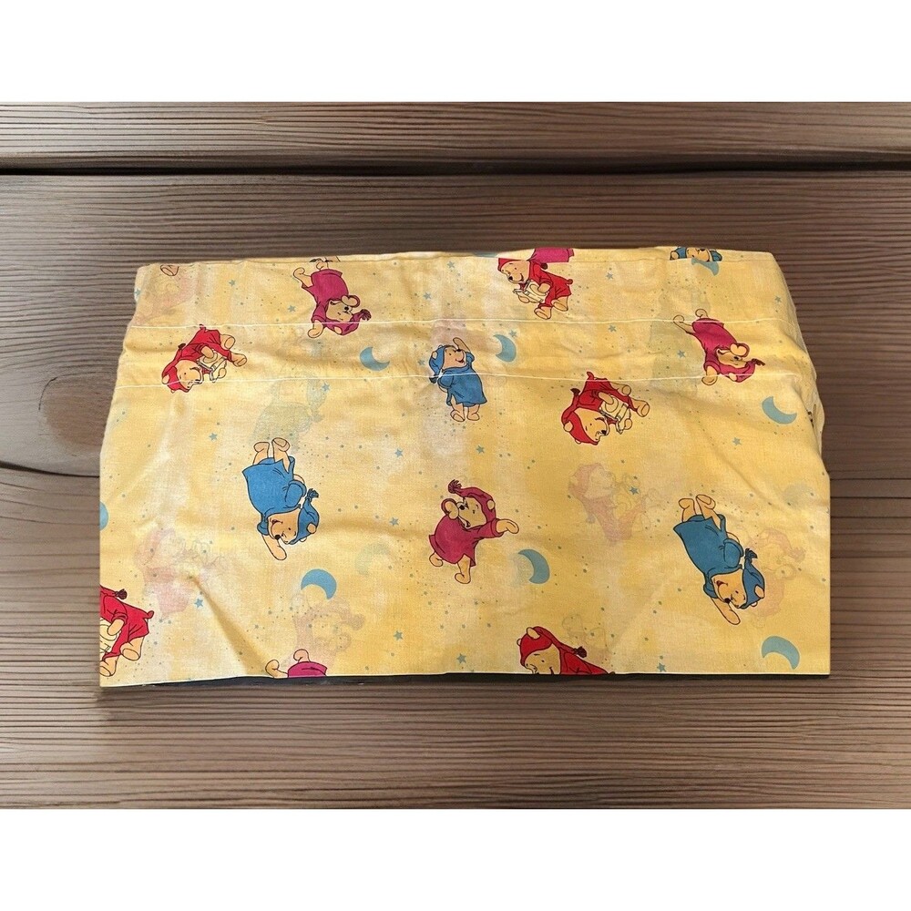 Disney Winnie The Pooh Nighttime Sleepy Pooh Balloon Double Rod Valance 18 x 84